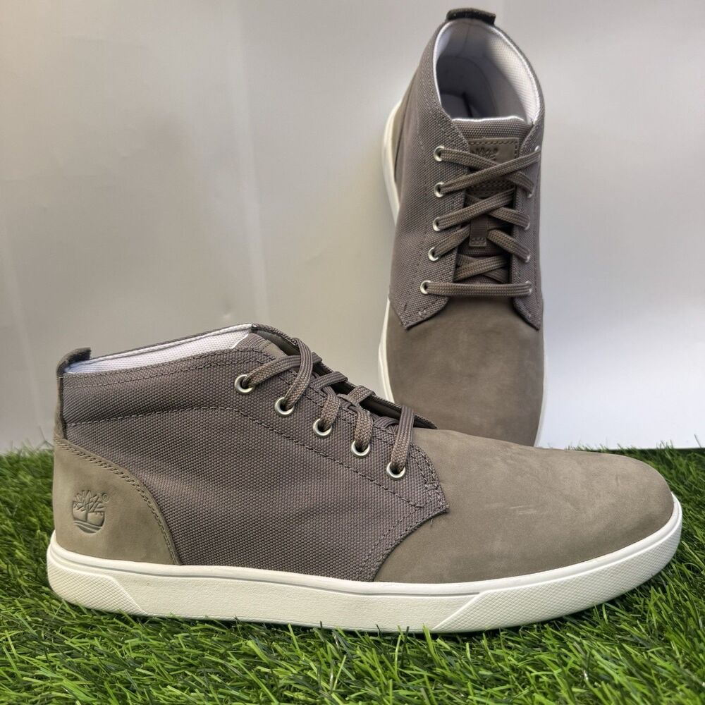 Timberland Groveton Chukka A1GIF Grey Nubuck Men 9.5 US New No Box